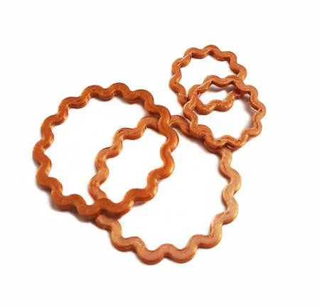 Scalloped Ring Button Mould #BMN148-P, Gina-B Silkworkshork, Dorset Button Rings