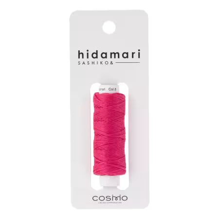 "RASBERRY SORBET" - Sashiko Thread, HIDAMARI & COSMO