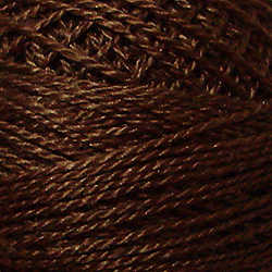 1645 - RED BROWN DARK, Valdani Perle Cotton 8, Solid