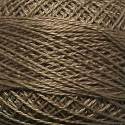 196 - GOLDEN BROWN, Valdani Perle Cotton 8, Solid