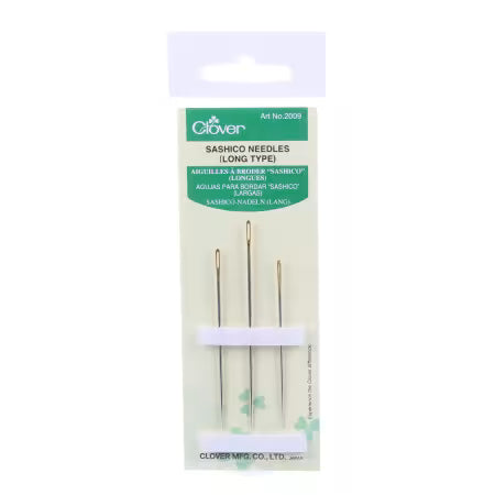 Sashiko Needles by CLOVER, Assortment of 3 Sizes