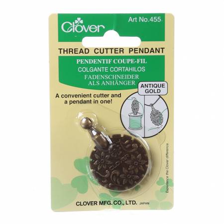 "CLOVER THREAD CUTTER PENDANT" Embroidery Notion
