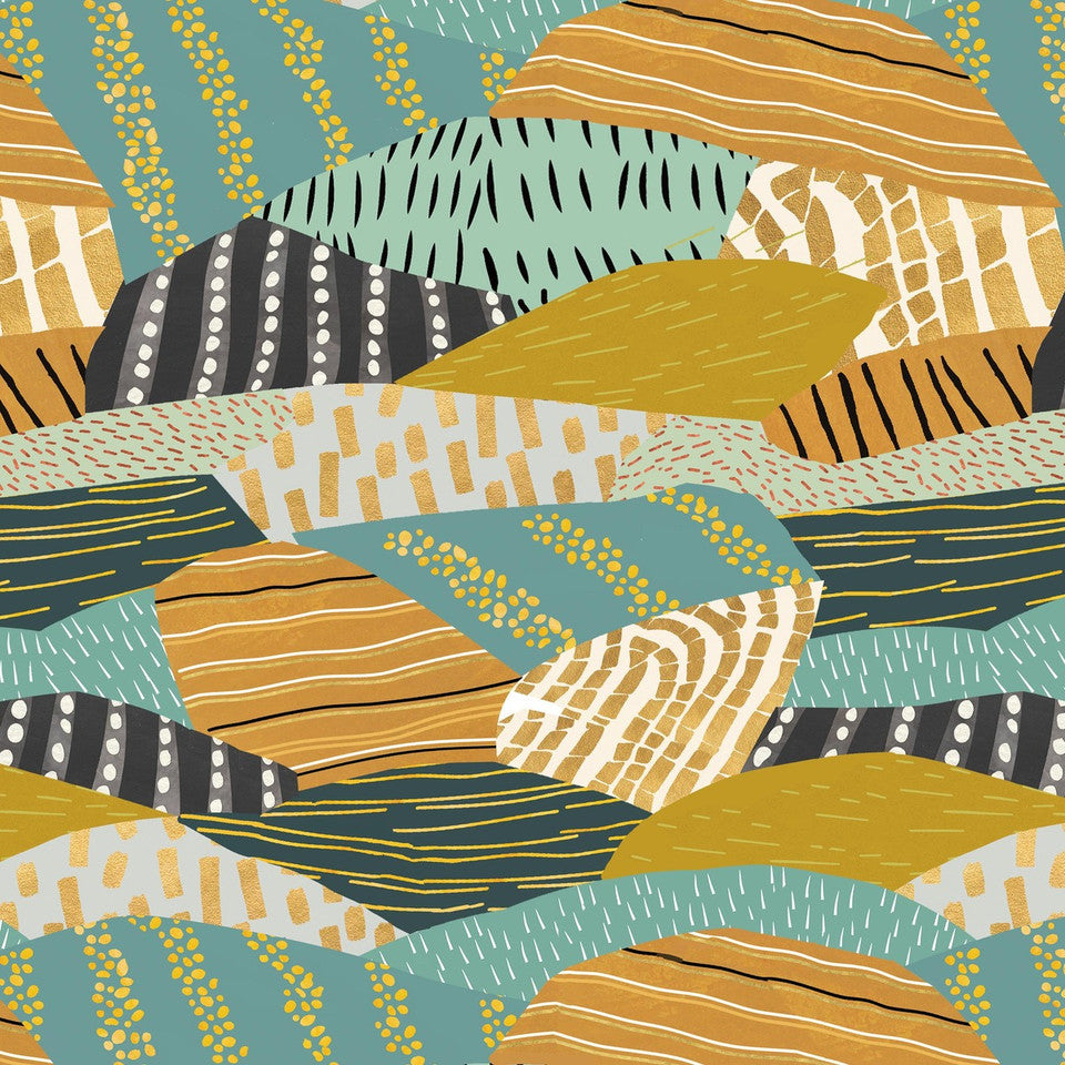 "AMBER" Highland Nature Walk Collection Designed by Alison Woodside for BLANK Quilting, 100% Cotton