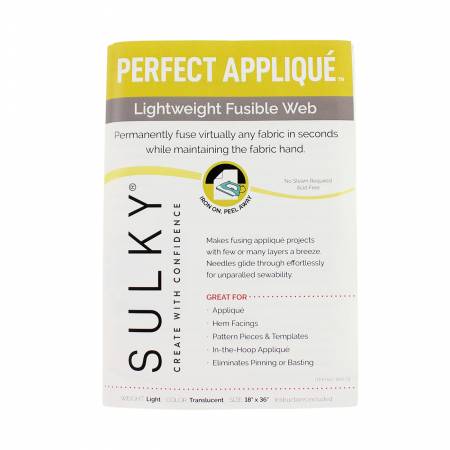 "SULKY PERFECT APPLIQUE FUSIBLE WEB"