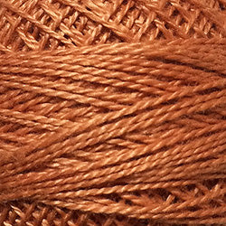 68-Golden Rust Solid Perle Cotton 8 by VALDANI