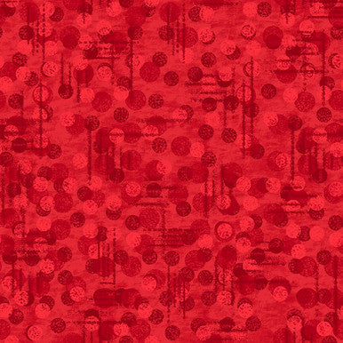 "RED - JOTDOT" Blender by BLANK QUILTING FABRIC #9570-88