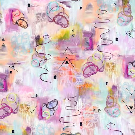 "Abstract All Over" - AWAKENING by Flora Bowley for P&B Textiles