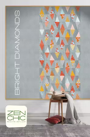 "Bright Diamonds" by ZEN CHIC - Beginner Friendly Quilt Pattern