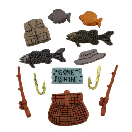 Fishing Buttons by Buttons Galore