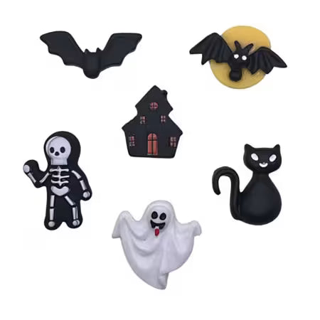 Spooky Squad, Halloween Themed Embellishments by Buttons Galore