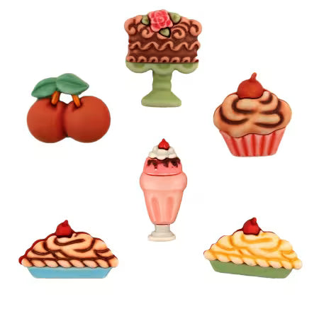 Sweet Delights A Cherry On Top Buttons by Buttons Galore