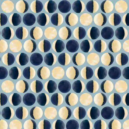 "PHASES OF THE MOON" Celestial Seasons Collection by P & B Textiles, Quilt Fabric, 100% Cotton
