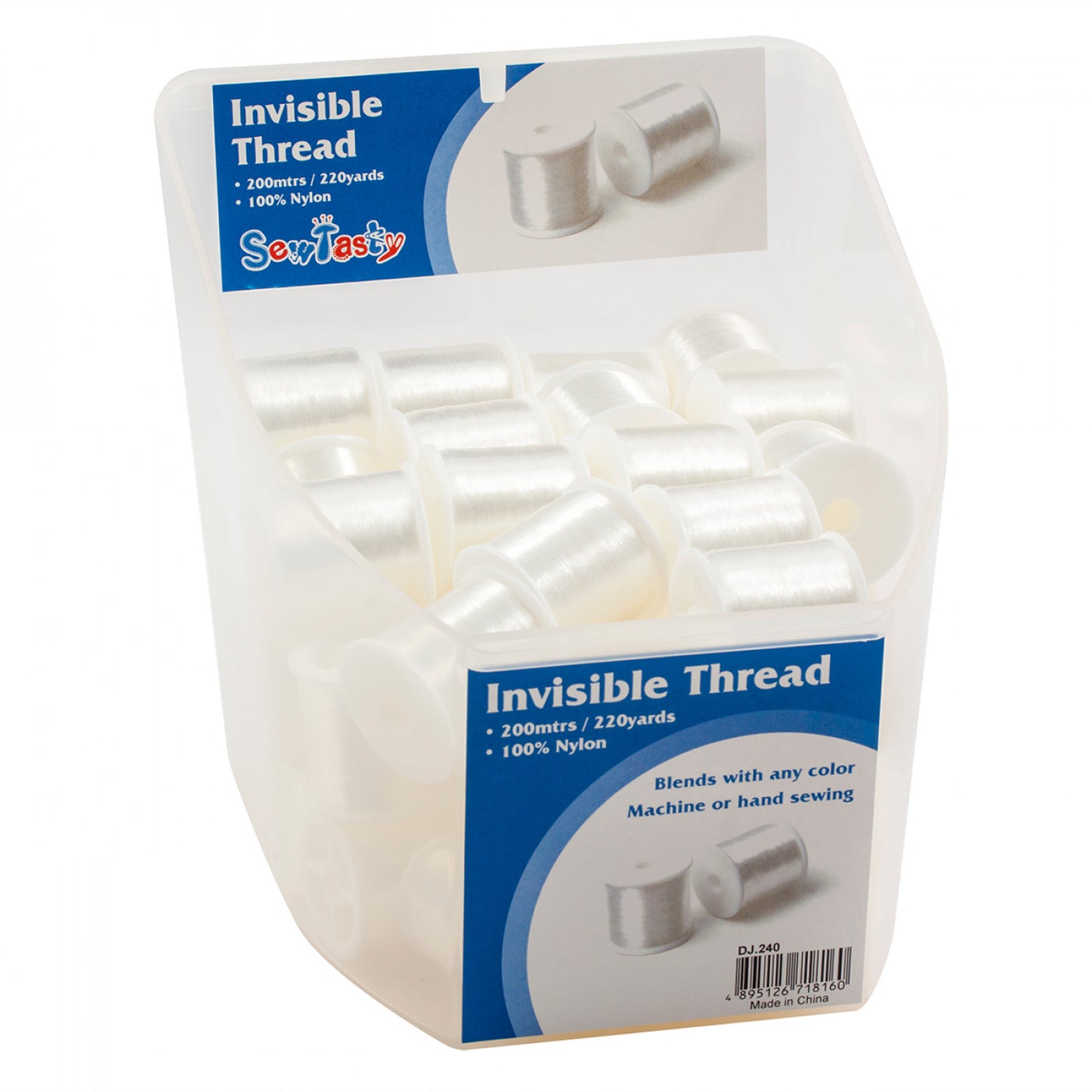 "INVISIBLE THREAD", Couching thread, Hand and Machine Sewing thread