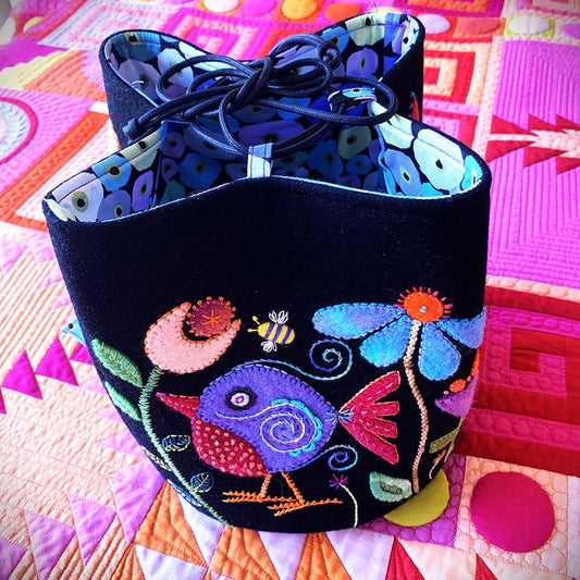 "FUNKY BIRDS" Bag Pattern by Wendy Williams Flying Fish Australia