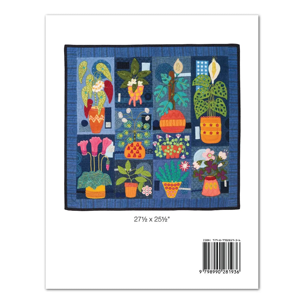 HOUSE PLANTS BOOK by Sue Spargo - Wool Applique Pattern Book