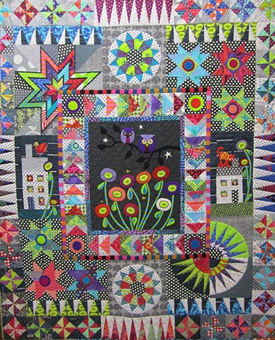 "URBAN OWLS" Quilt Pattern by Wendy Williams