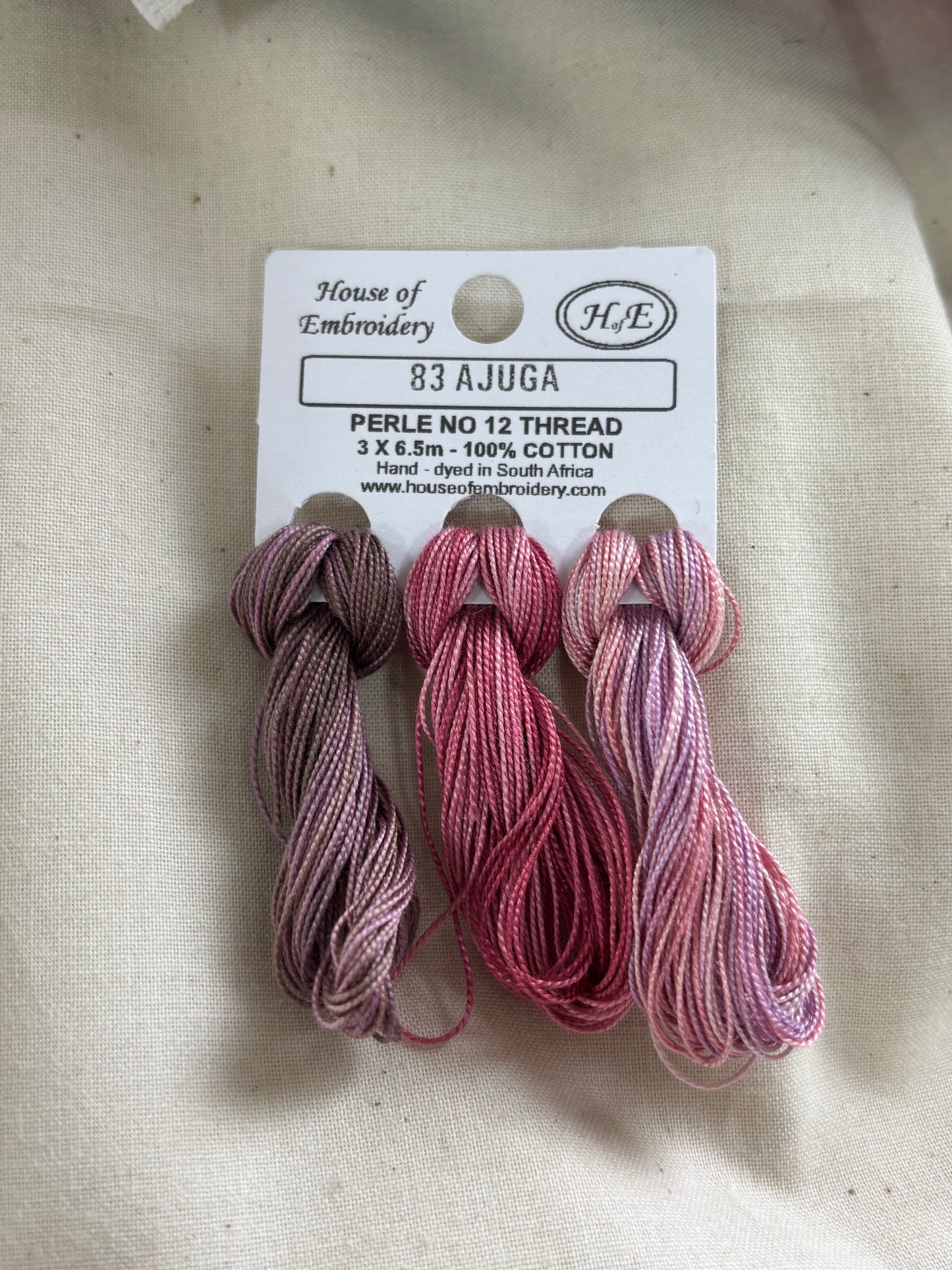 Perle Cotton "AJUGA-83" Hand Dyed by House of Embroidery