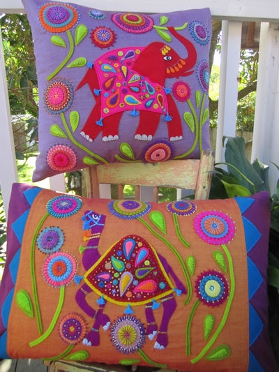 "INDIAN SUMMER CUSHIONS" Pattern, Wendy Williams-Flying Fish Australia