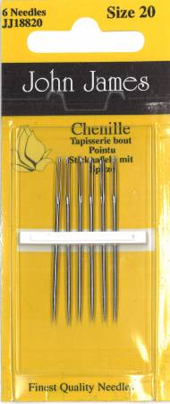 John James Chenille Needles, Size 20