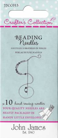 JOHN JAMES Beading Needles, Size 10, 11 & 12