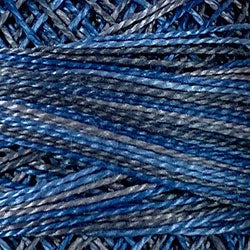 M46 "Denim Light" Variegated, Perle Cotton 8, Valdani