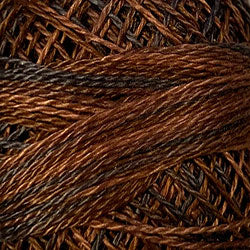 M90 - Chocolate Brownies, Valdani Perle Cotton 8, Variegated