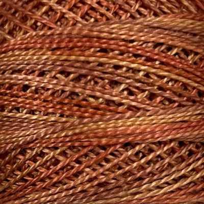 P6 "RUSTED ORANGE" Variegated Perle Cotton 8 by VALDANI