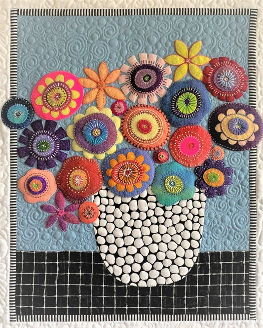 Provence Wall Hanging/Quilt - Applique & Embroidery Pattern - The Needle & Thread Emporium