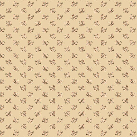 "TWIGS - CREAM" Cheddar & Coal III, Marcus Fabrics, 100% Cotton