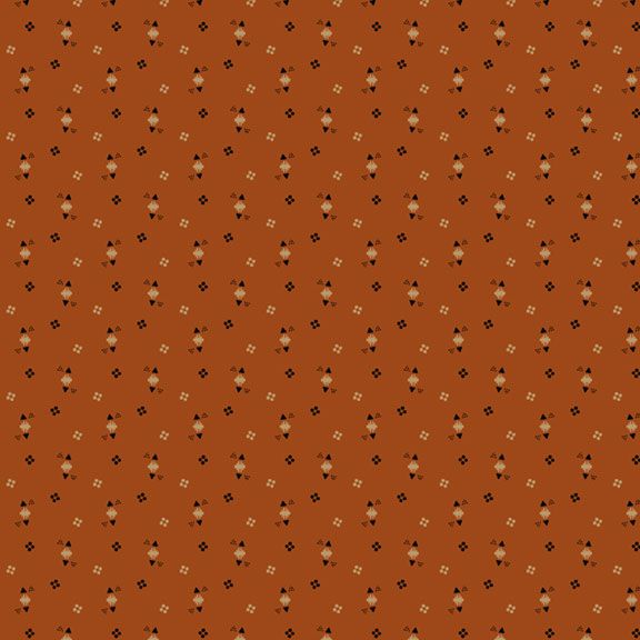 "TRIANGLE - DOTS in CHEDDAR", CHEDDAR & COAL III, Marcus Fabrics, 100% Cotton