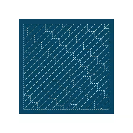 "YABANE SASHIKO SAMPLER" Navy, Olympus, Traditional Japanese Design