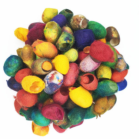 Silk Cocoons Pods - Hand Dyed by Tentakulum Painters Threads