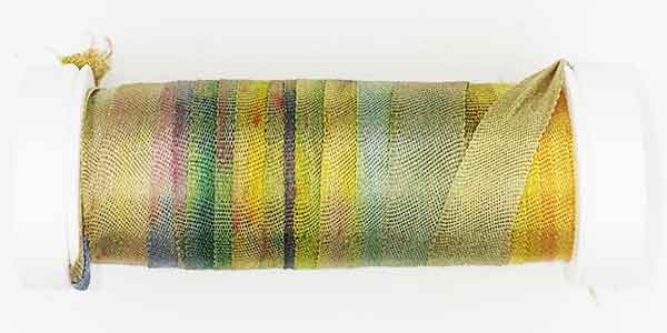 100% Fine Silk Ribbon, Hand Dyed by Tentakulum Painters Threads in INGEMETA
