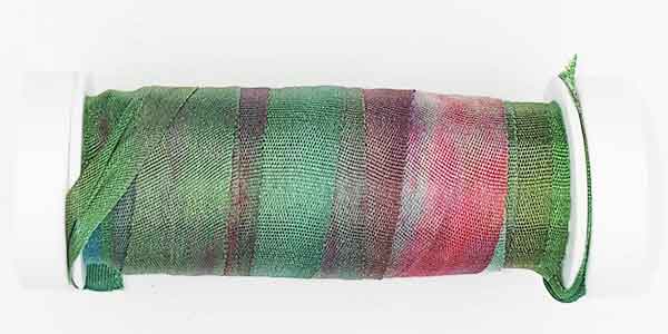 100% Fine Silk Ribbon, Hand Dyed by Tentakulum Painters Threads in GAUGUIN