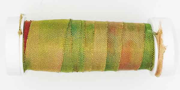 100% Fine Silk Ribbon, Hand Dyed by Tentakulum Painters Threads in ROUSSEAU