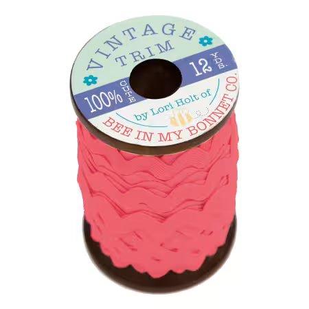 Ric Rac Vintage Trim :: 5/8in wide :: "TEA ROSE" :: Riley Blake for Lori Holt of Bee In My Bonnet Co