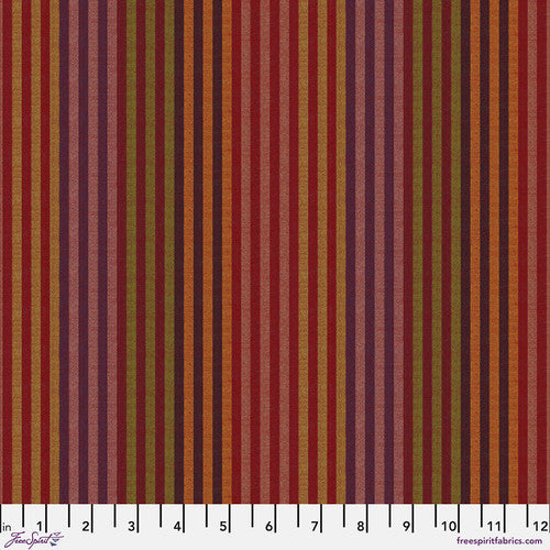 Shot Cotton - Caterpillar Stripe - Earth, Kaffe Fassett for FreeSpirit