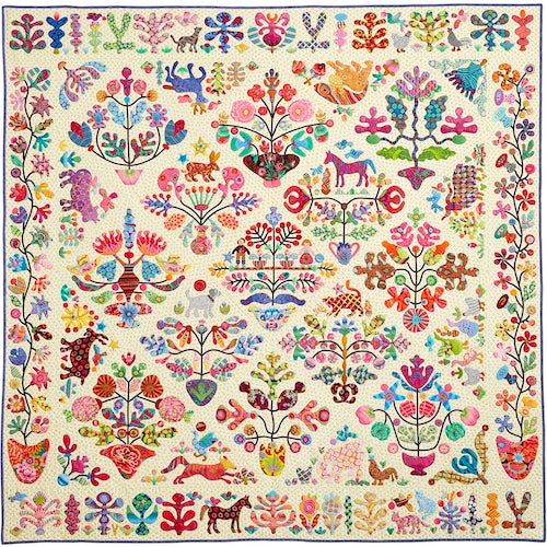 "WHIMSICAL VASES" Needle Turn Applique by Kim McLean