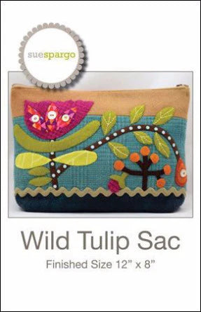 "WILD TULIP SAC" Wool Applique Pattern, Sue Spargo