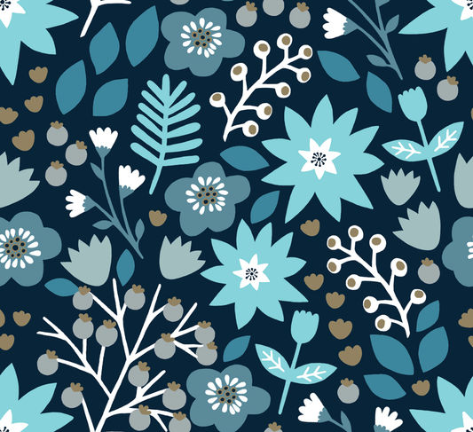 "WINTER FLORAL" Starlit Hollow Christmas Collection by Mia Presley