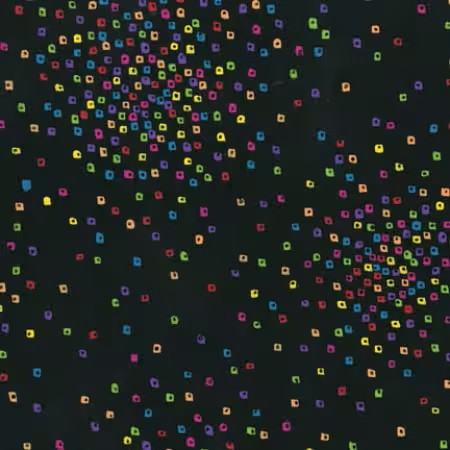 "Black/Multi Confetti" Laurel Burch Basics Collection by LAurel Burch for CLOTHWORKS