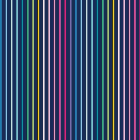 "Light Navy"  Digital Happy Stripe bySimplified Geometric by Emily Simplified/Emily Ley for Clothworks