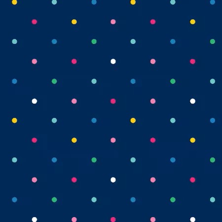 "Light Navy Emily Digital Dot" by Emily Simplified/Emily Ley for Clothworks