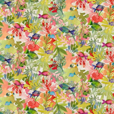 CORAL REEF "Multi-Color Reef" by Sue Zipkin, Clothworks
