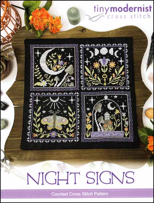 "NIGHT SIGNS" by The Tiny Modernist, Counted Cross Stitch Pattern