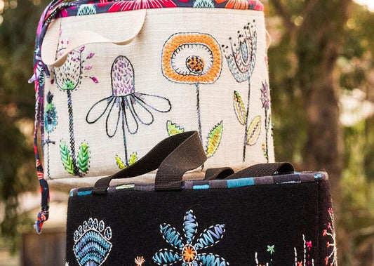 "EMBROIDERED SEWING BAG", Wendy Williams-Flying Fish Australia