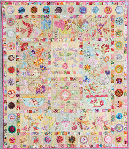 "FLOWER POT", Quilt Pattern, Kim Mclean