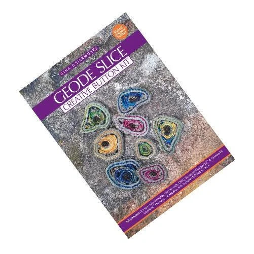 Geode Creative Button Kit, Designed by Gina Barrett for Gina-B Silkworks, U.K