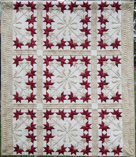 "CASTLE LILIES" Quilt Pattern  by Carla Alexiuk for Island Batiks, Studio 180