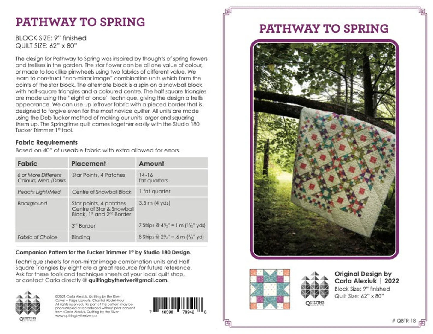 "PATHWAY TO SPRING" by Carla Alexiuk for Island Batiks, Studio 180